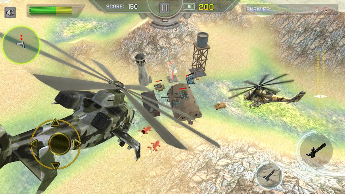 Helicopter Gunship Air Strike preview from Google Play